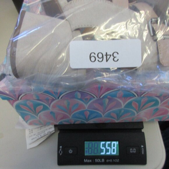 Franco Sarto L-Mesa Women Leather Strappy Open Toe Sandals Size 7 Taupe Heel 558 - Picture 10 of 10